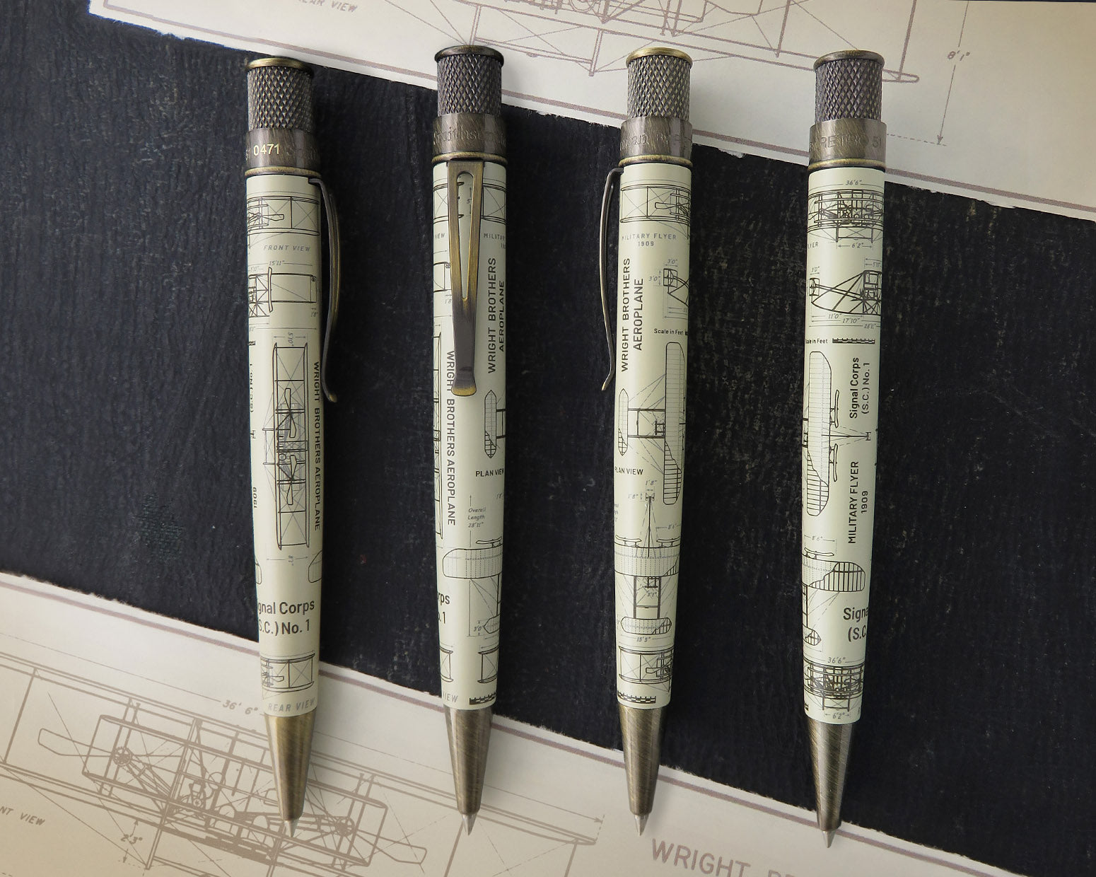 Retro51 Smithsonian Wright Brothers Aeroplane Tornado™ Rollerball Pen