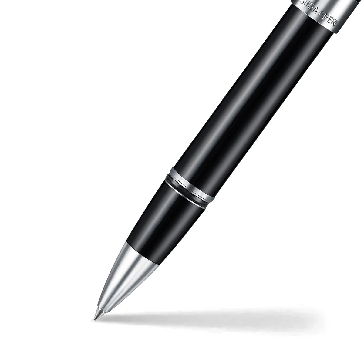 Sheaffer Legacy Glossy Black Rollerball Pen with Chrome-Plated Trim