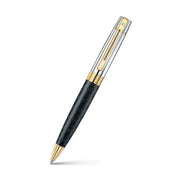Sheaffer 300 Engraved Matte Black with Chrome Cap/PVD Gold Trim Ballpoint Pen
