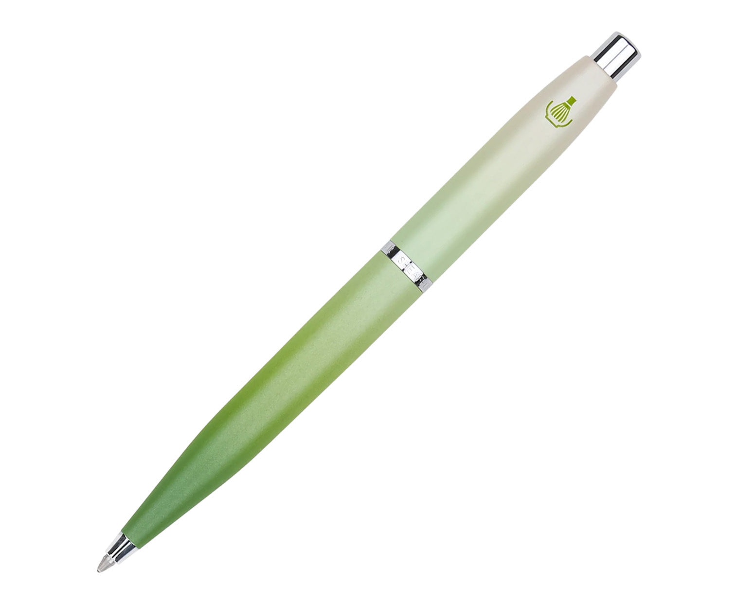 Sheaffer Matcha VFM Green Ombre Ballpoint Pen with Chrome Trim