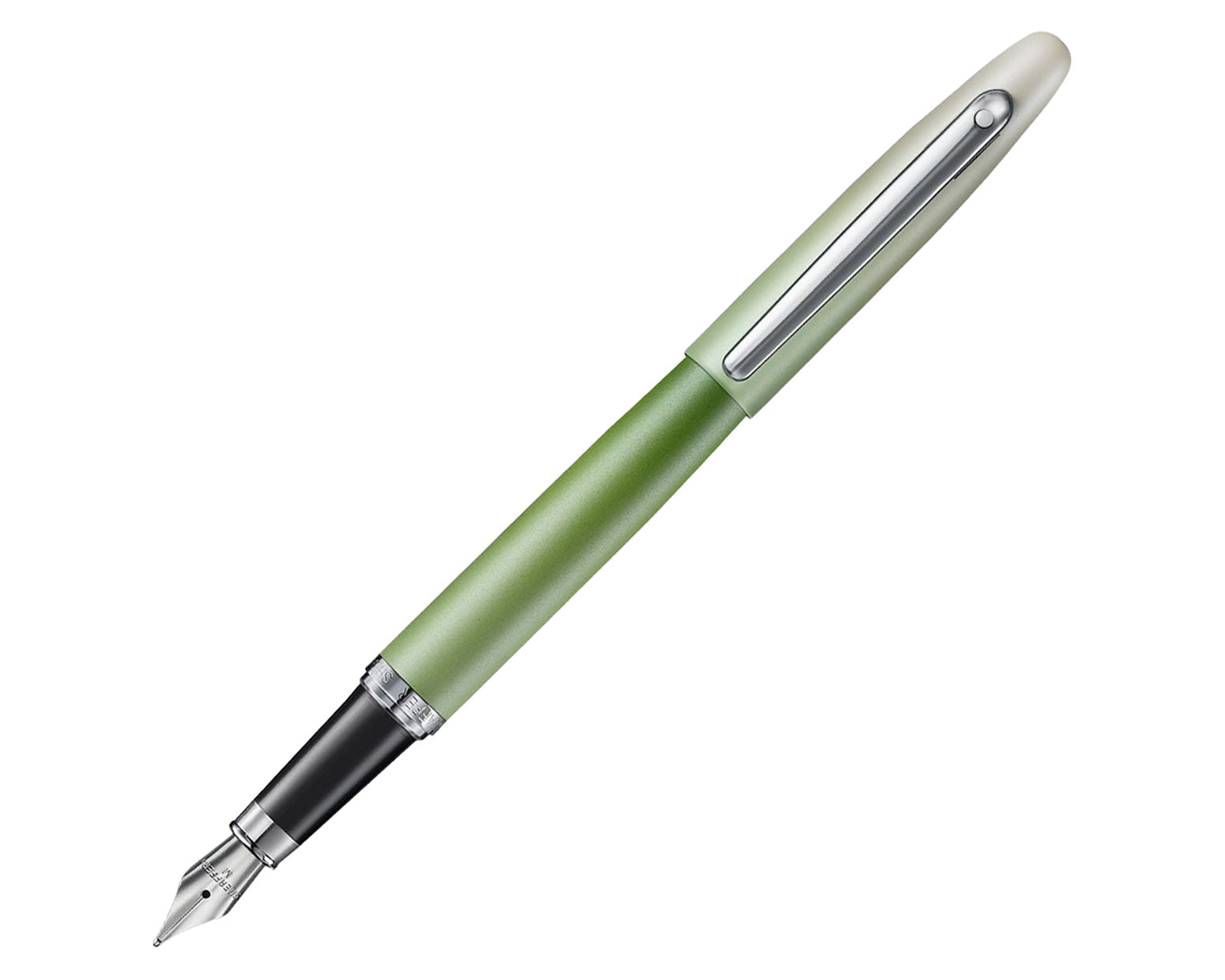 Sheaffer Matcha VFM Green Ombre Fountain Pen with Chrome Trim