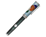 David Oscarson Take it to the Limit Rollerball Pen - Azure Blue and Carbon Black