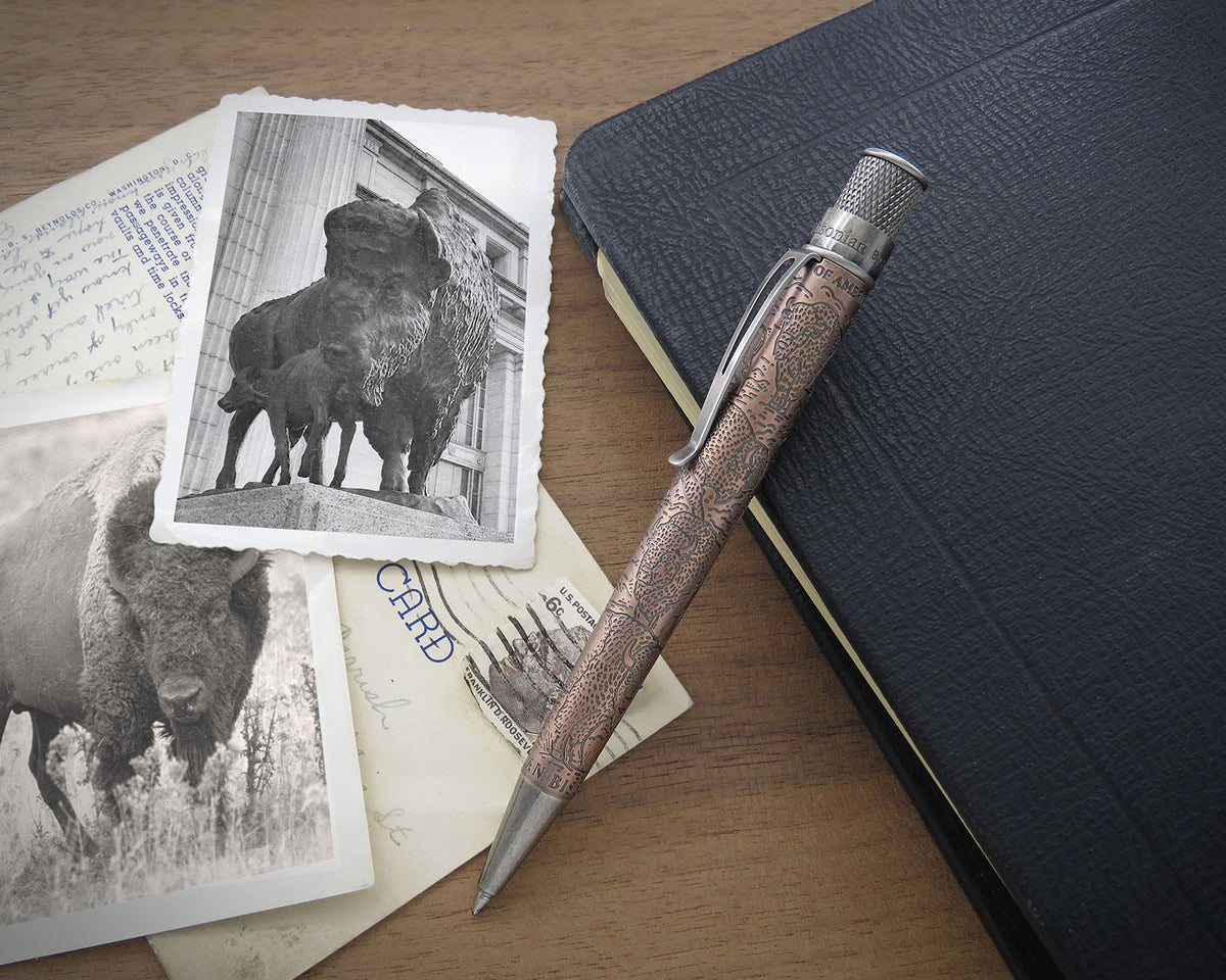 Retro51 Smithsonian Bison: Standing Strong Tornado™ Rollerball Pen