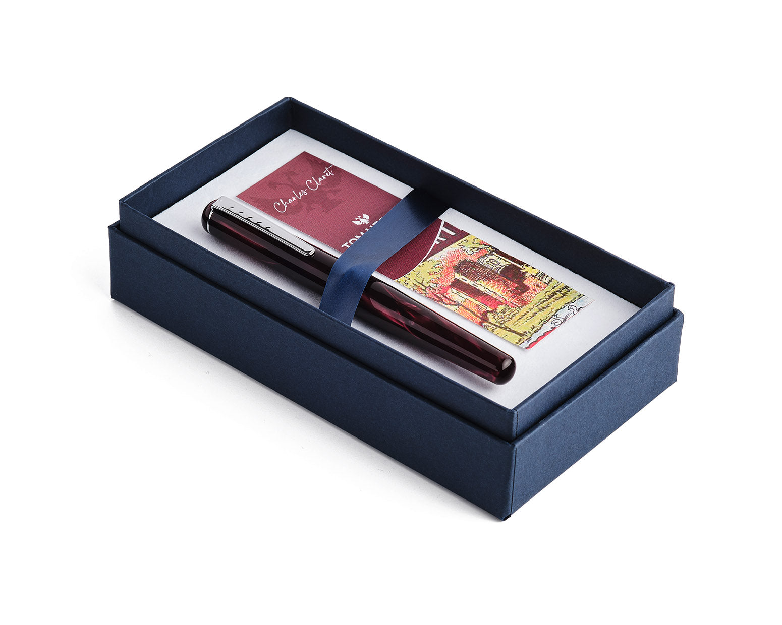 Tom Hessin Charles Collection Castle Claret Fountain Pen