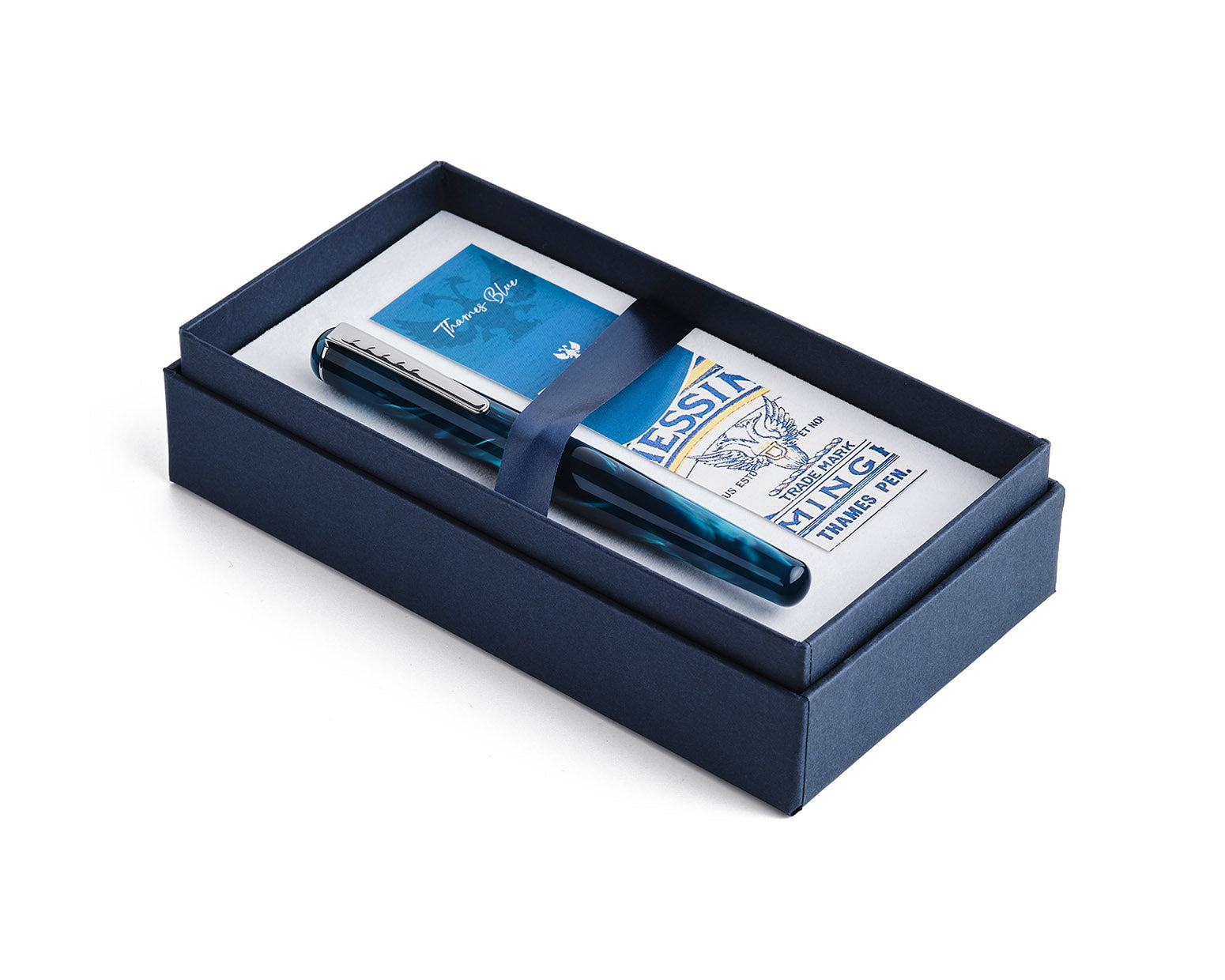 Tom Hessin Charles Collection Thames Blue Fountain Pen