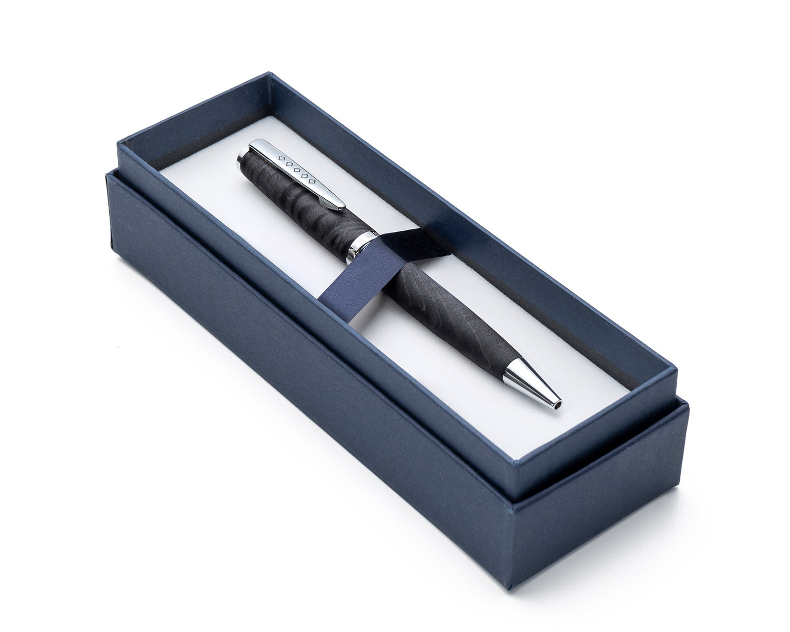 Tom Hessin Edinburgh Collection Stockbridge Stone Ballpoint Pen with Chrome Trim