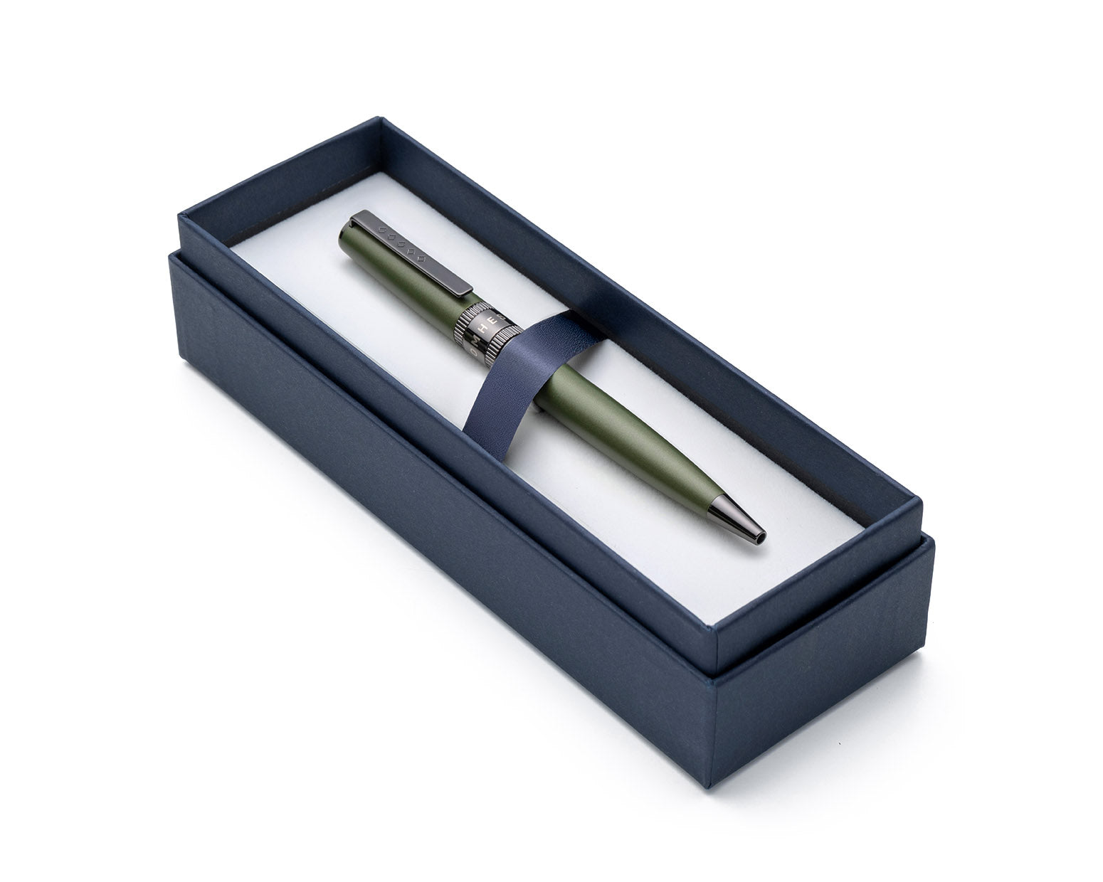 Tom Hessin Rebel Collection Garrison Green Ballpoint Pen with Gunmetal Trim