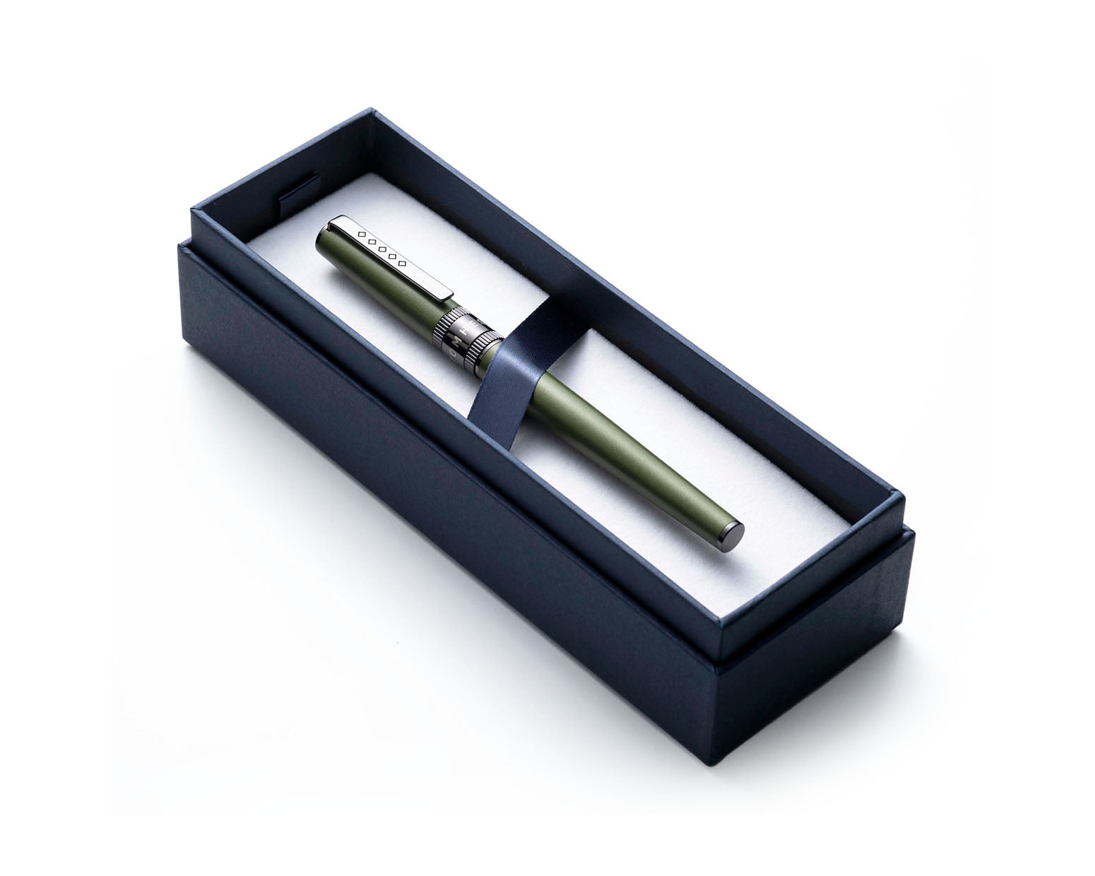 Tom Hessin Rebel Collection Garrison Green Rollerball Pen with Gunmetal Trim
