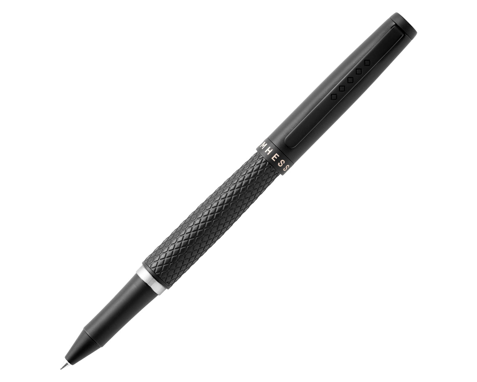 Tom Hessin Magnetic Series Carbon Rollerball Pen with Matte Black Trim