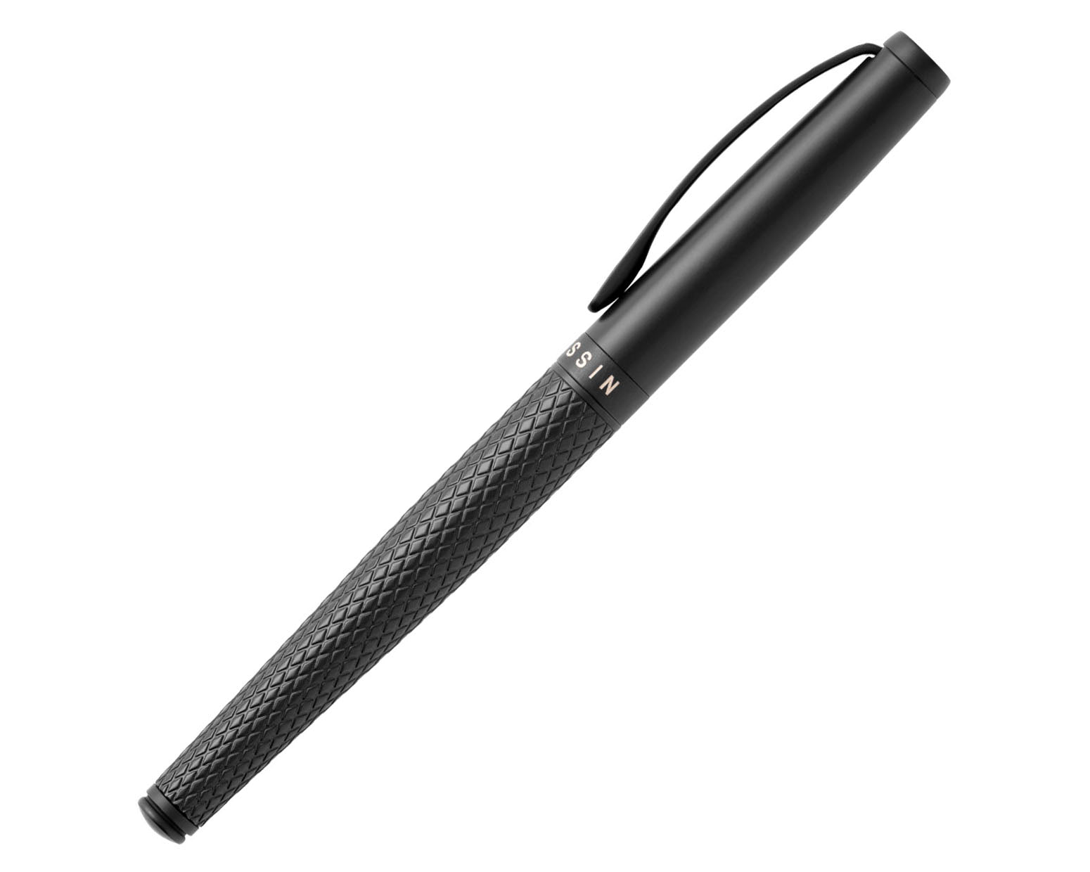Tom Hessin Magnetic Series Carbon Rollerball Pen with Matte Black Trim