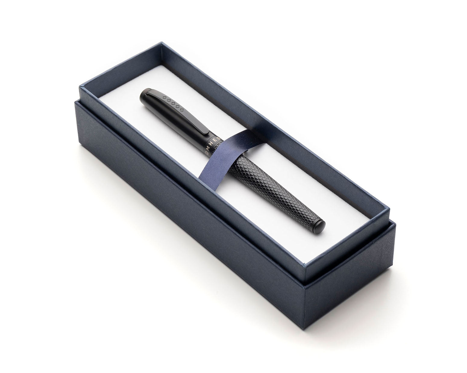 Tom Hessin Magnetic Series Carbon Rollerball Pen with Matte Black Trim