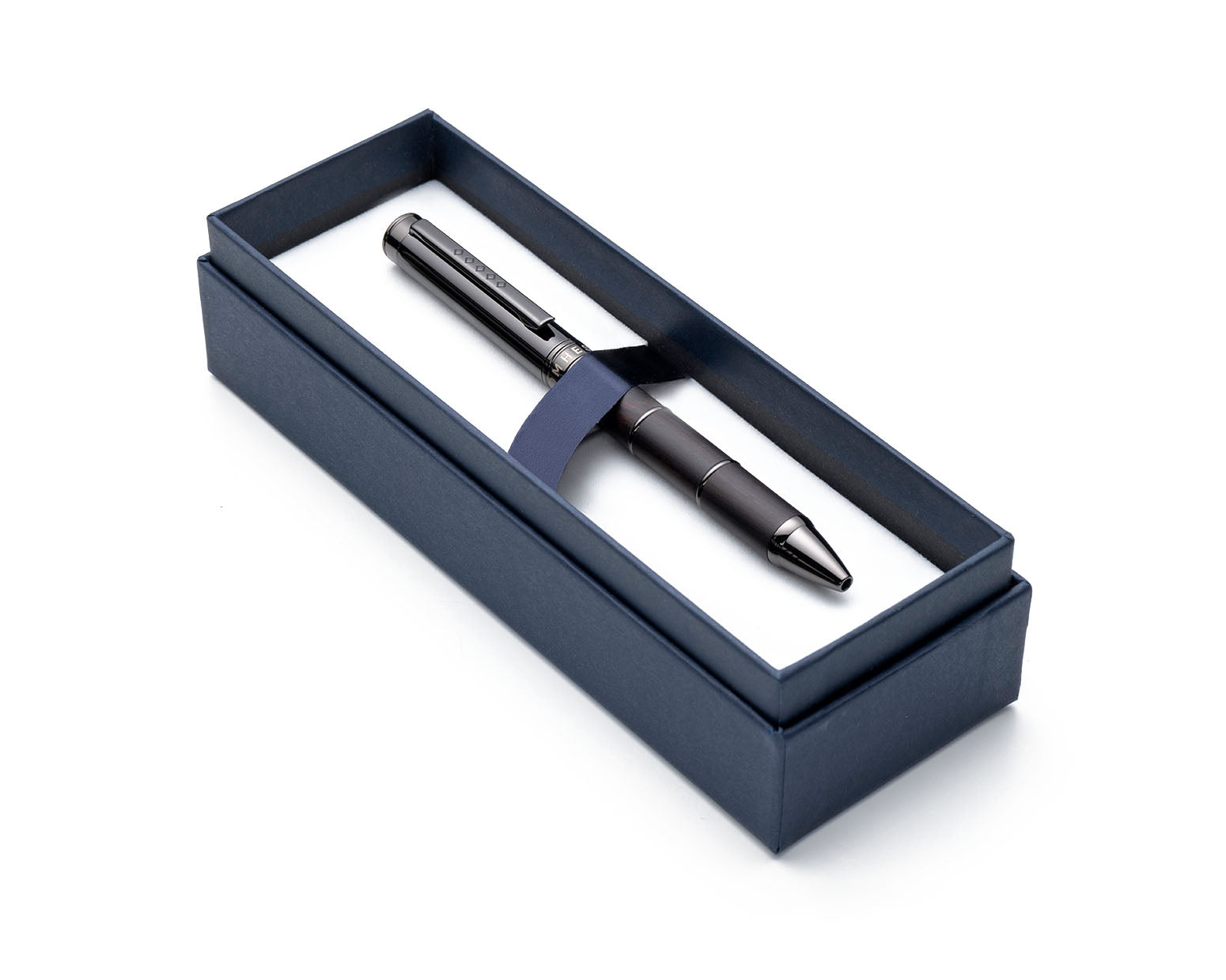 Tom Hessin Revolution Collection Charcoal Wooden Barrel Ballpoint Pen