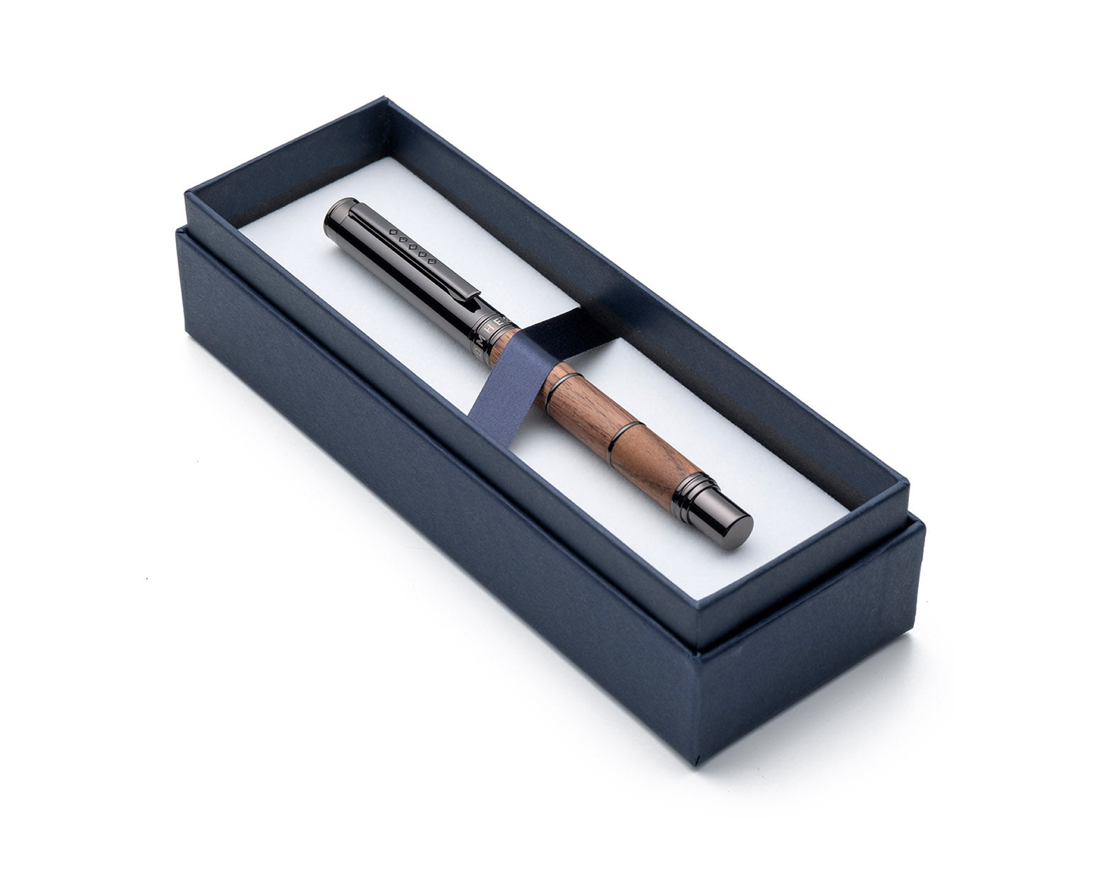 Tom Hessin Revolution Collection Rustic Wooden Barrel Rollerball Pen