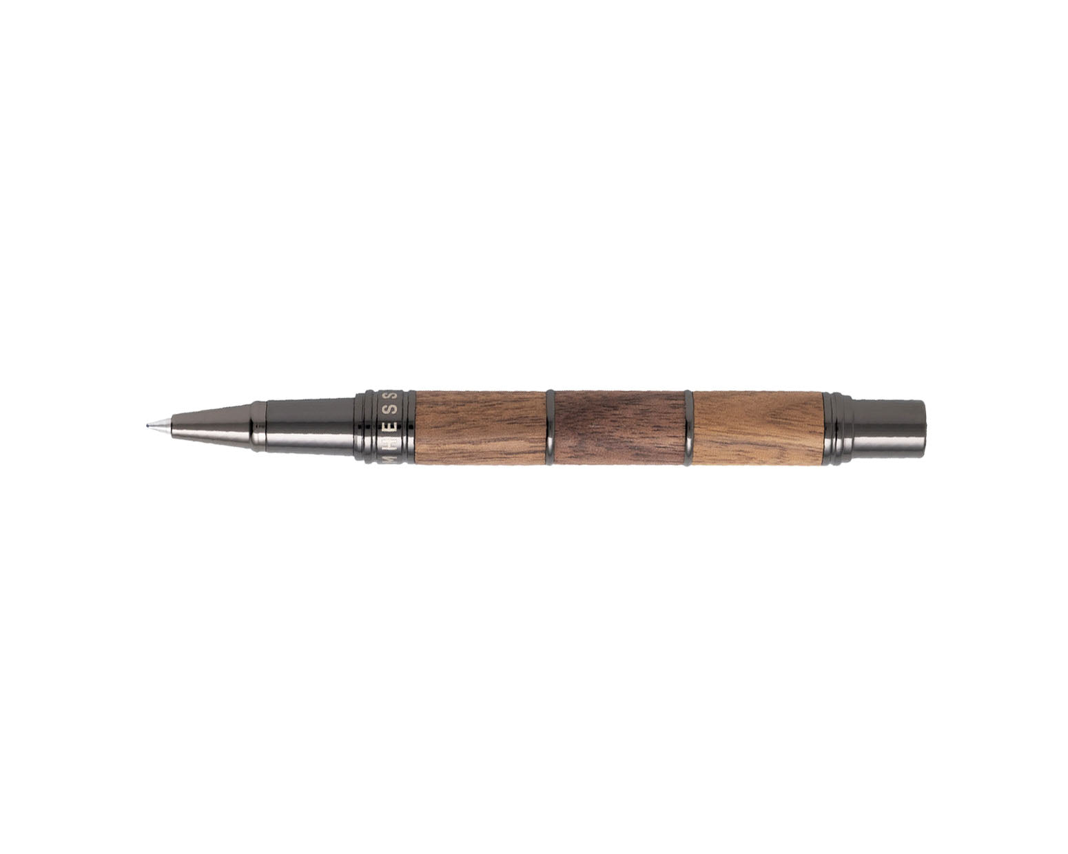 Tom Hessin Revolution Collection Rustic Wooden Barrel Rollerball Pen