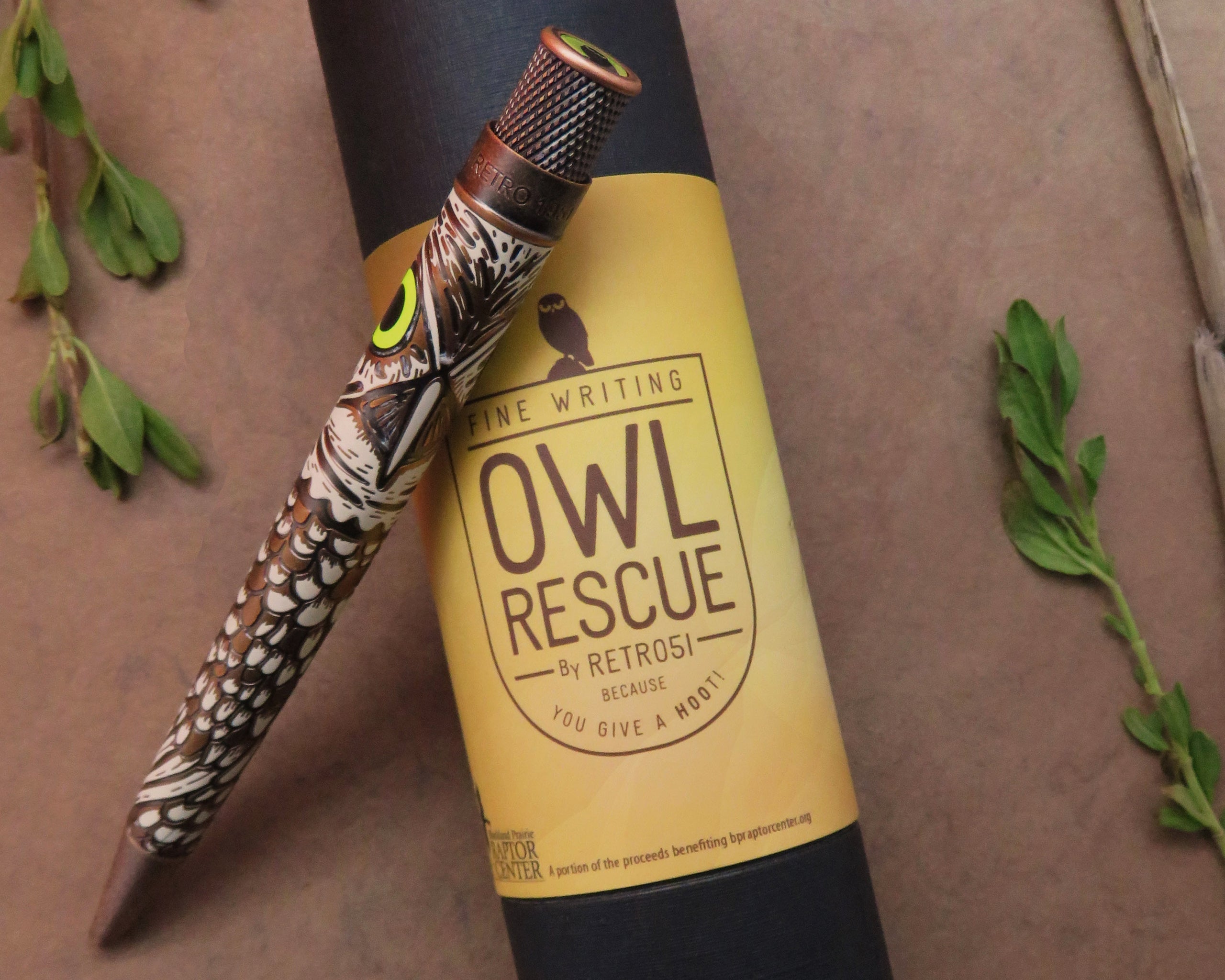 Retro51 Tornado™ Owl Rescue Ballpoint Pen