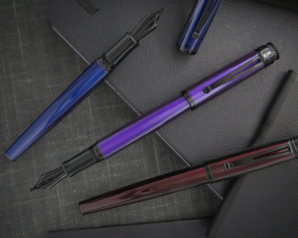 Retro51 Tornado™ Stealth Midnight Purple Fountain Pen