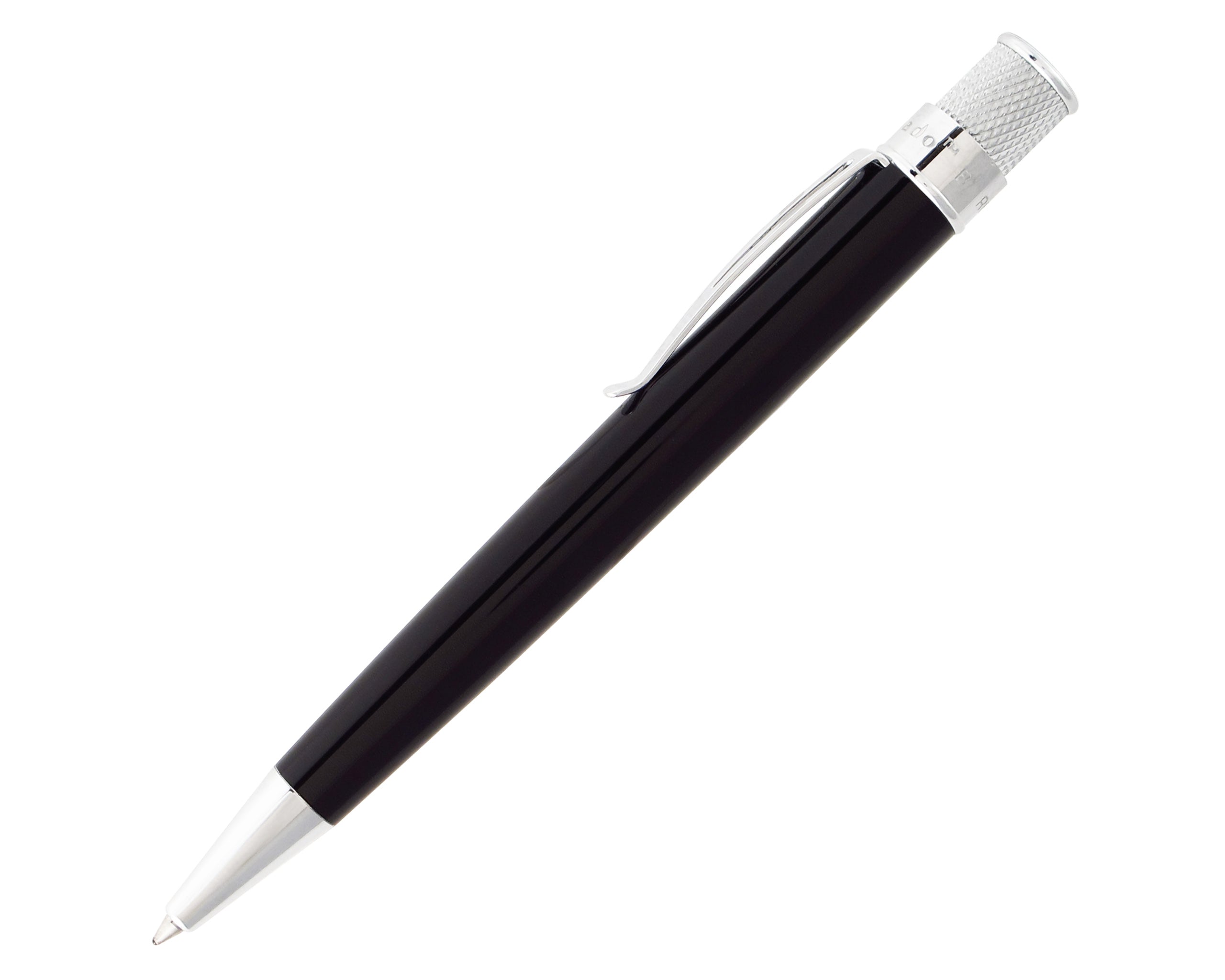Retro51 Tornado™ Classic Lacquer Black Rollerball Pen