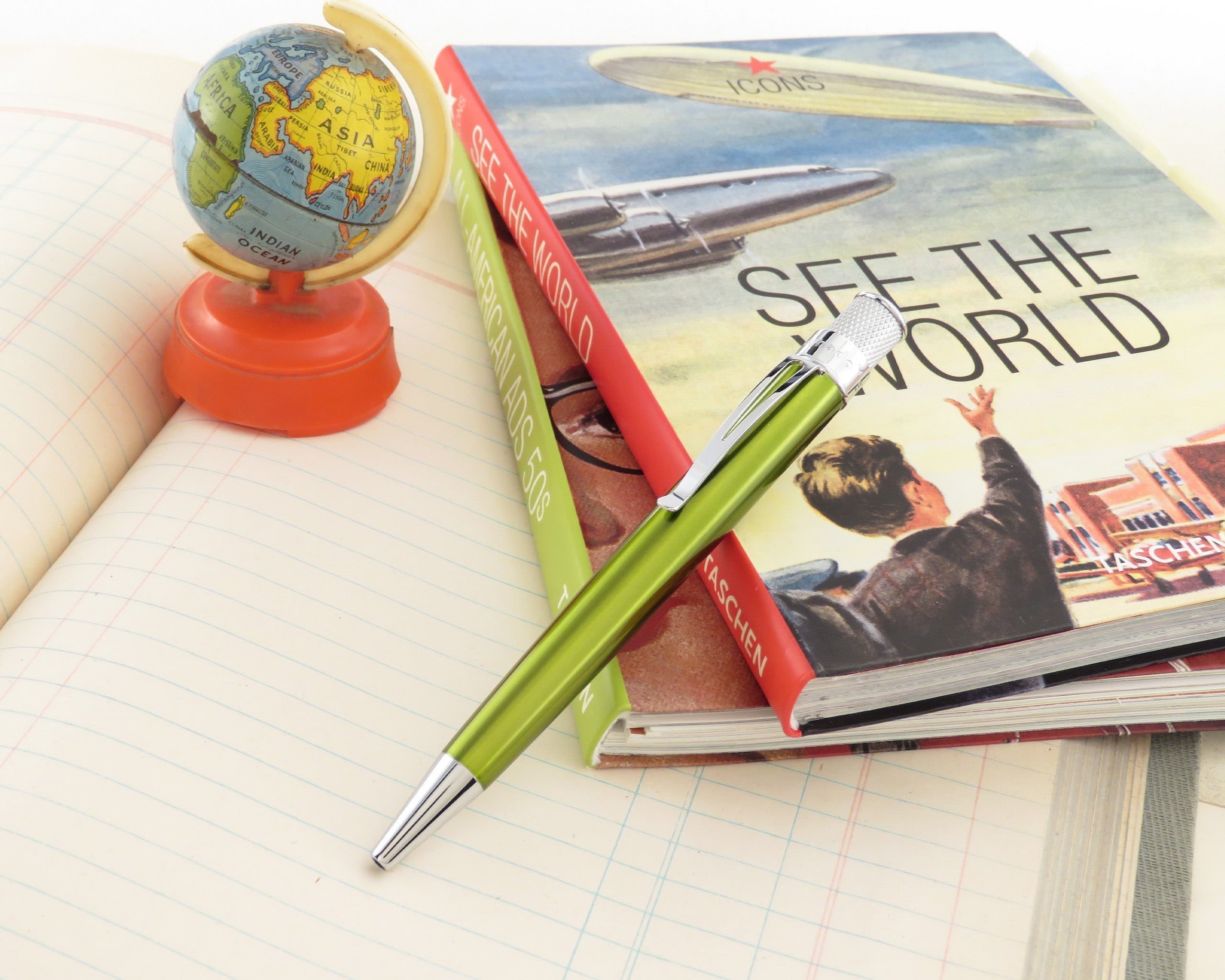 Retro51 Tornado™ Classic Lacquer Kiwi Rollerball Pen