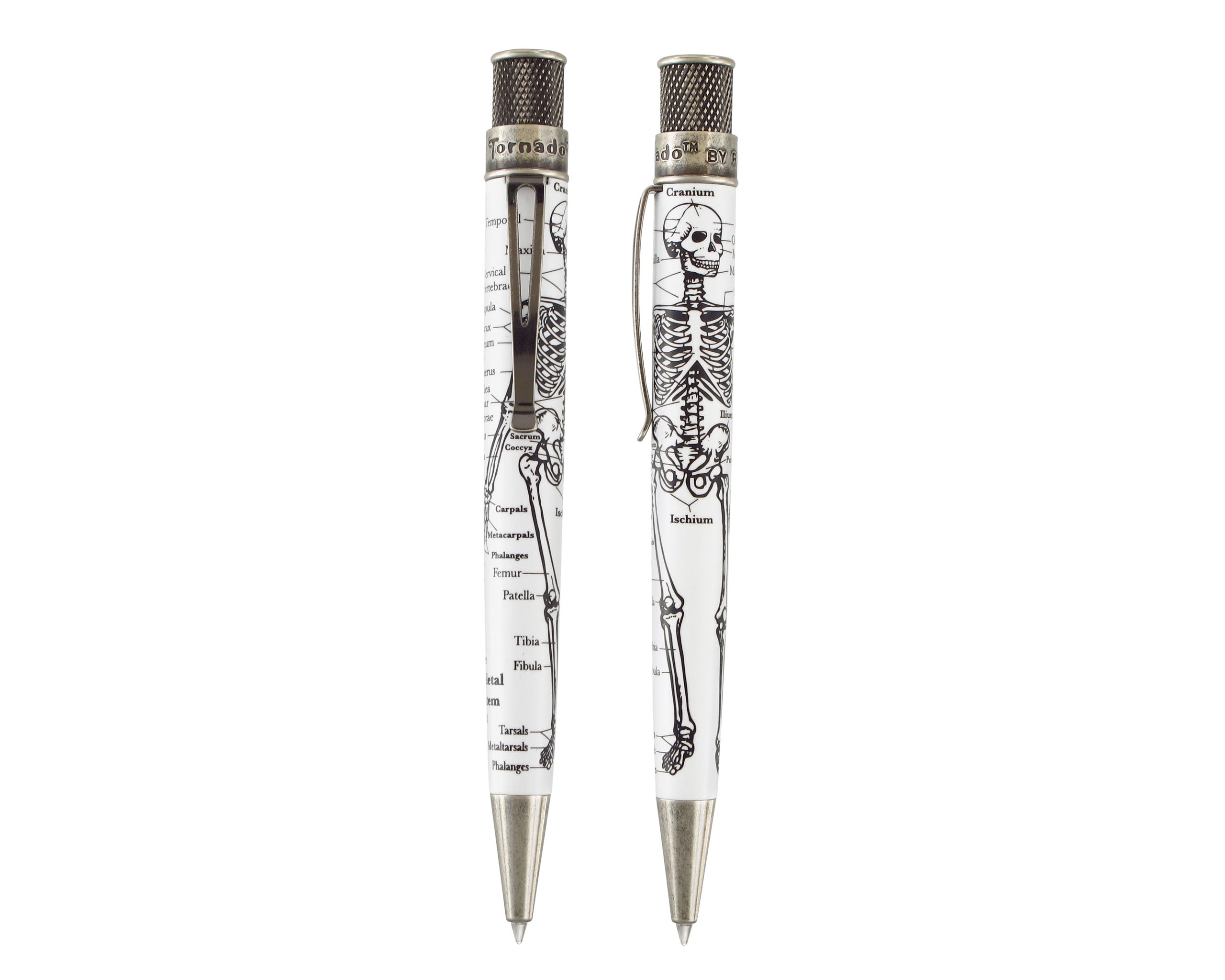 Retro51 Tornado™ Vintage Metalsmith Dr. Gray Skeleton Rollerball Pen