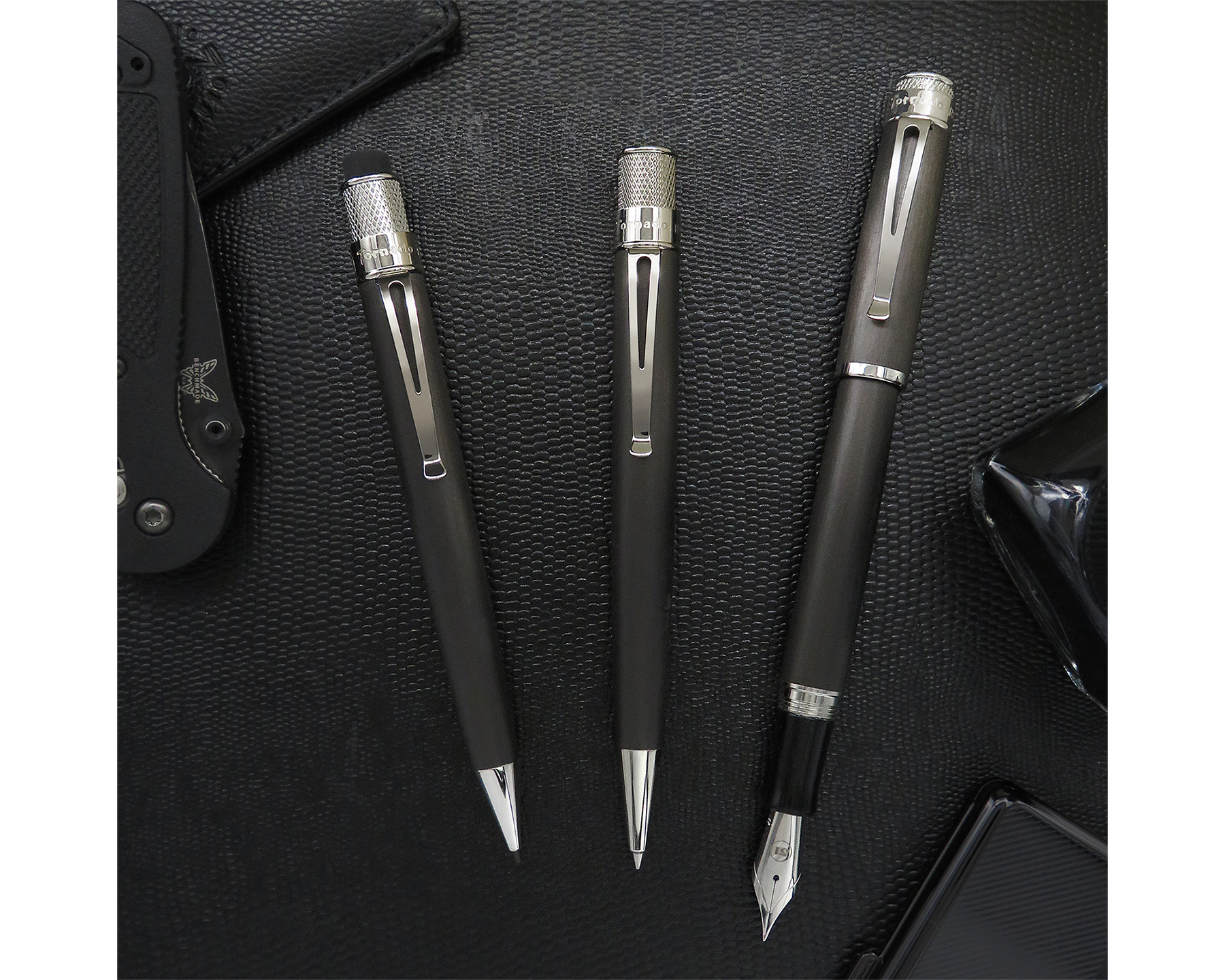 Retro51 Tornado™ Platinum Executive Black Nickel Pencil 1.15mm