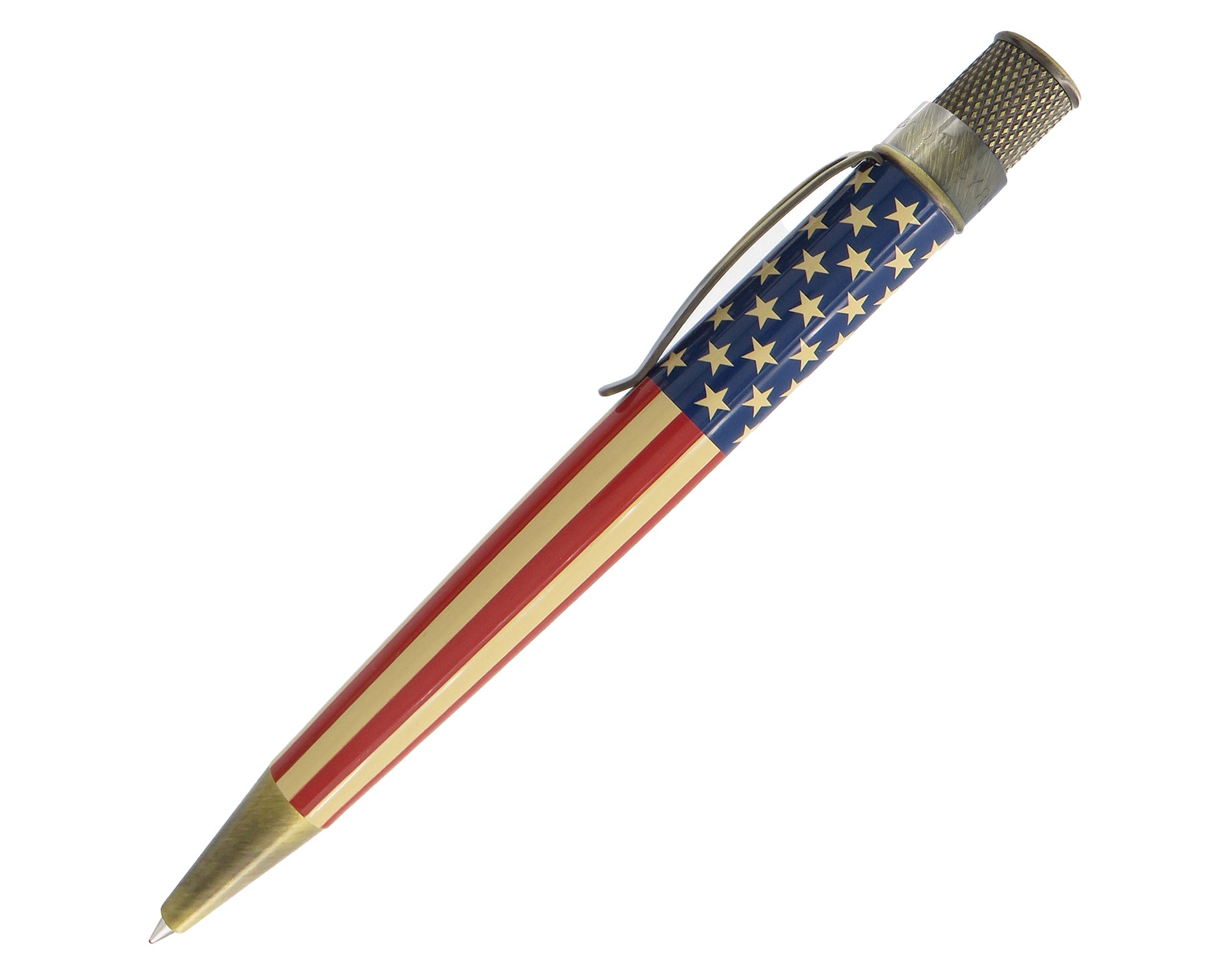 Retro51 Tornado™ Vintage Metalsmith Tribute 250 Flag Rollerball Pen