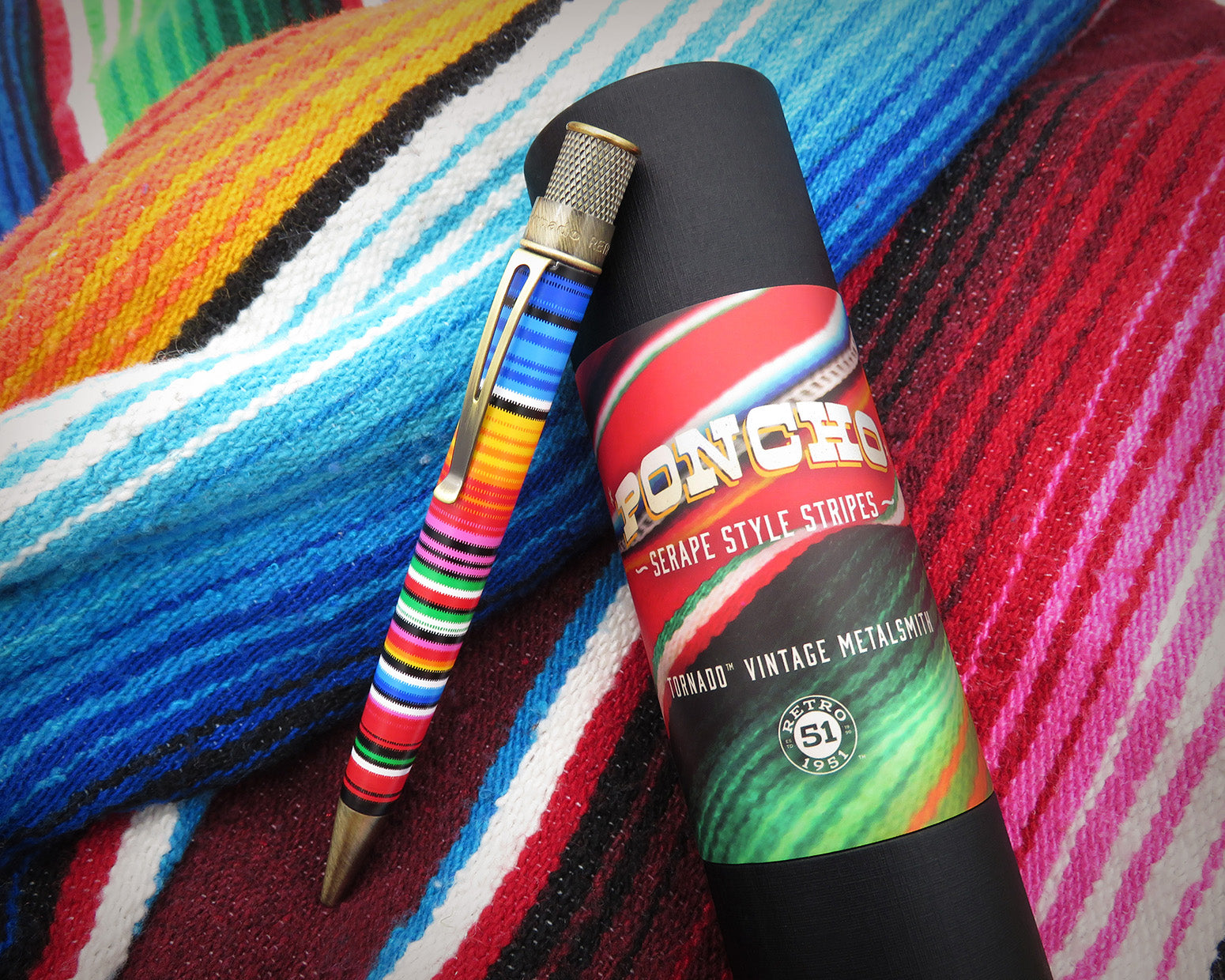 Retro51 Tornado™ Vintage Metalsmith Poncho Rollerball Pen