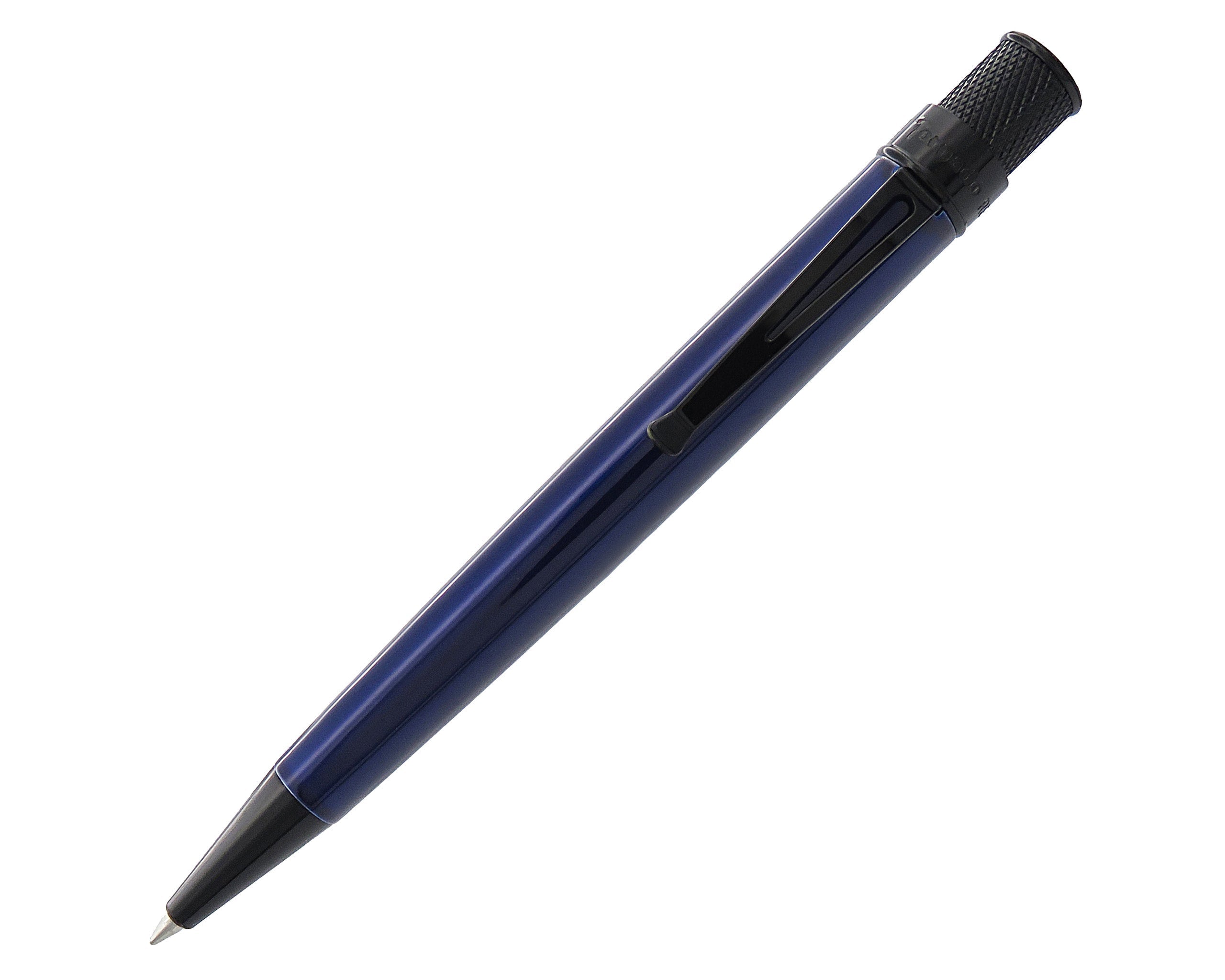 Retro51 Tornado™ Stealth Blue Black Rollerball Pen