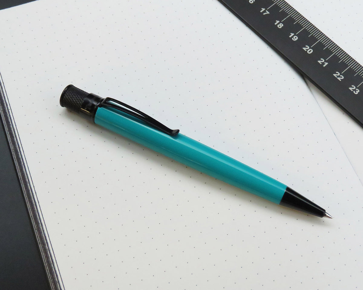 Retro51 Tornado™ Stealth Deep Aqua Rollerball Pen