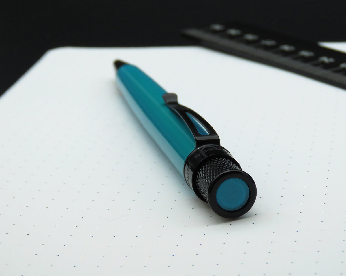 Retro51 Tornado™ Stealth Deep Aqua Rollerball Pen