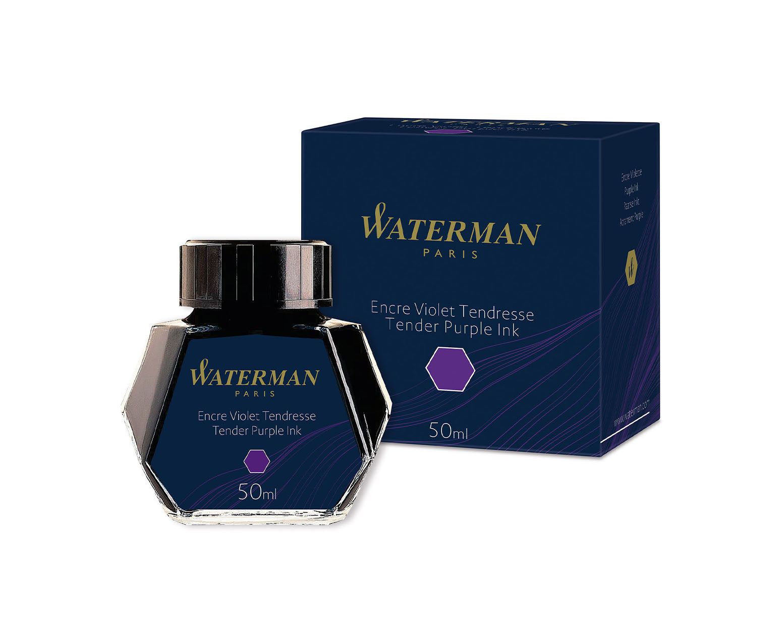 Waterman 50ml Bottled Ink - Tender Purple