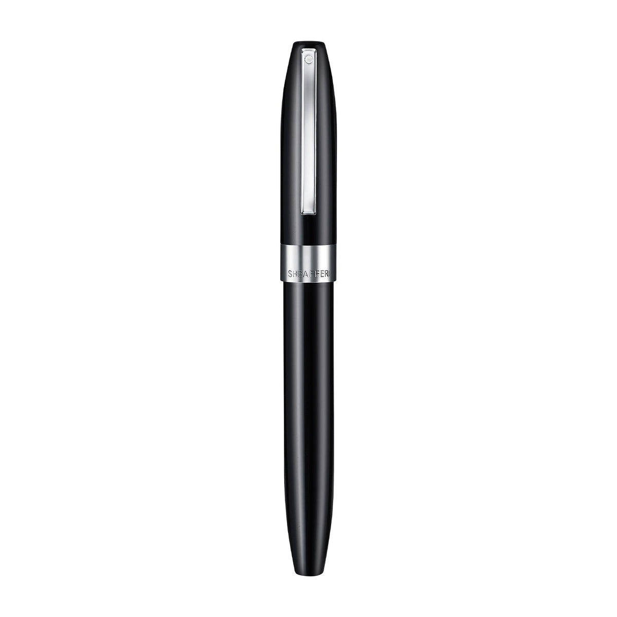 Sheaffer Legacy Glossy Black Fountain Pen with Inlaid Nib and Chrome-Plated Trim
