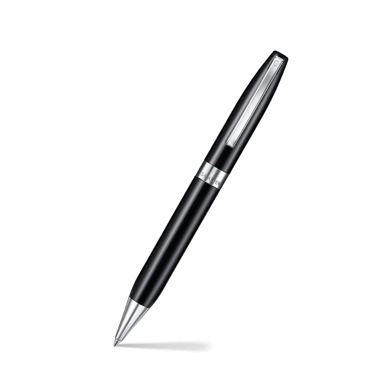 Sheaffer Legacy Glossy Black Ballpoint Pen with Chrome-Plated Trim