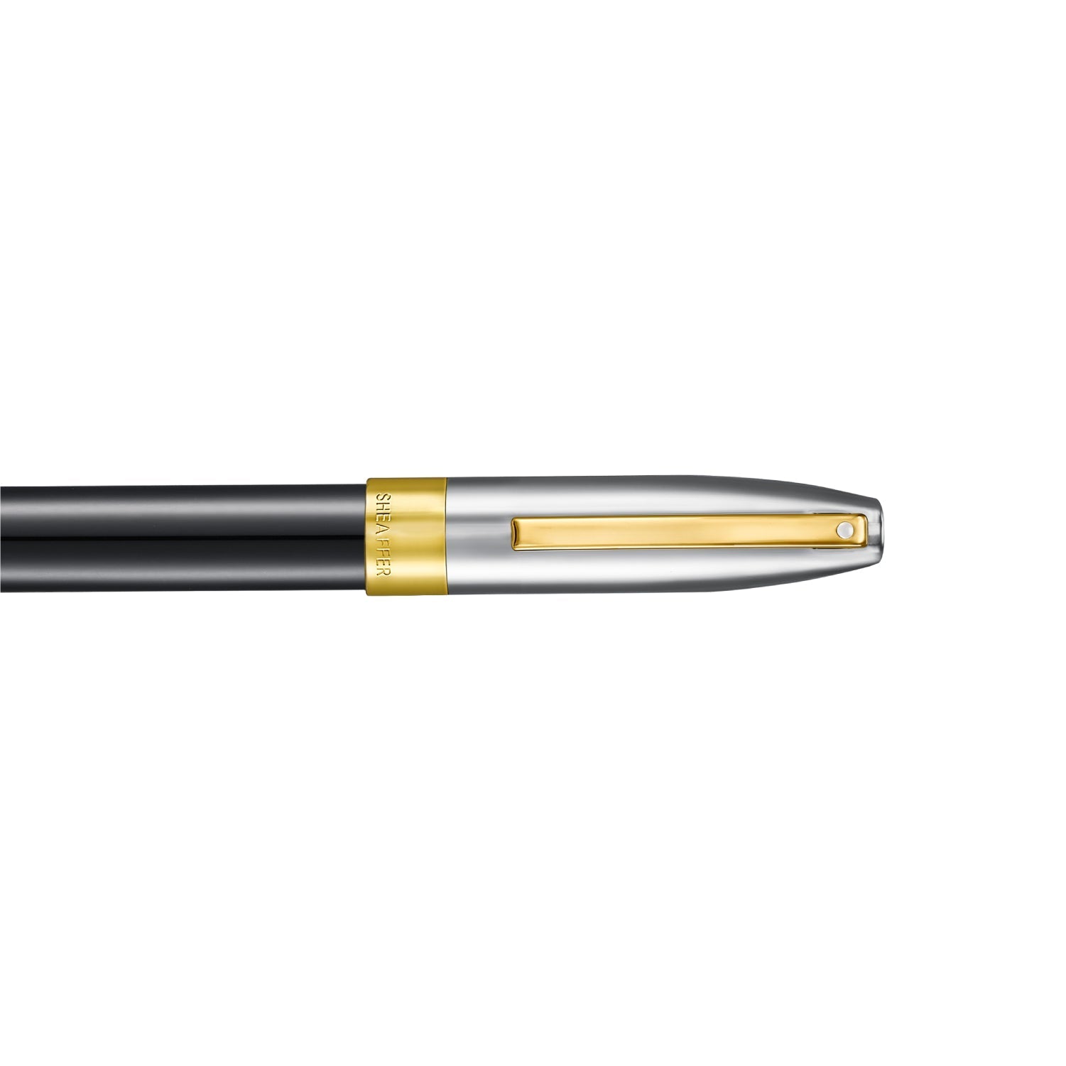 Sheaffer Legacy Glossy Black & Chrome Rollerball Pen with 14k PVD Gold-Plated Trim