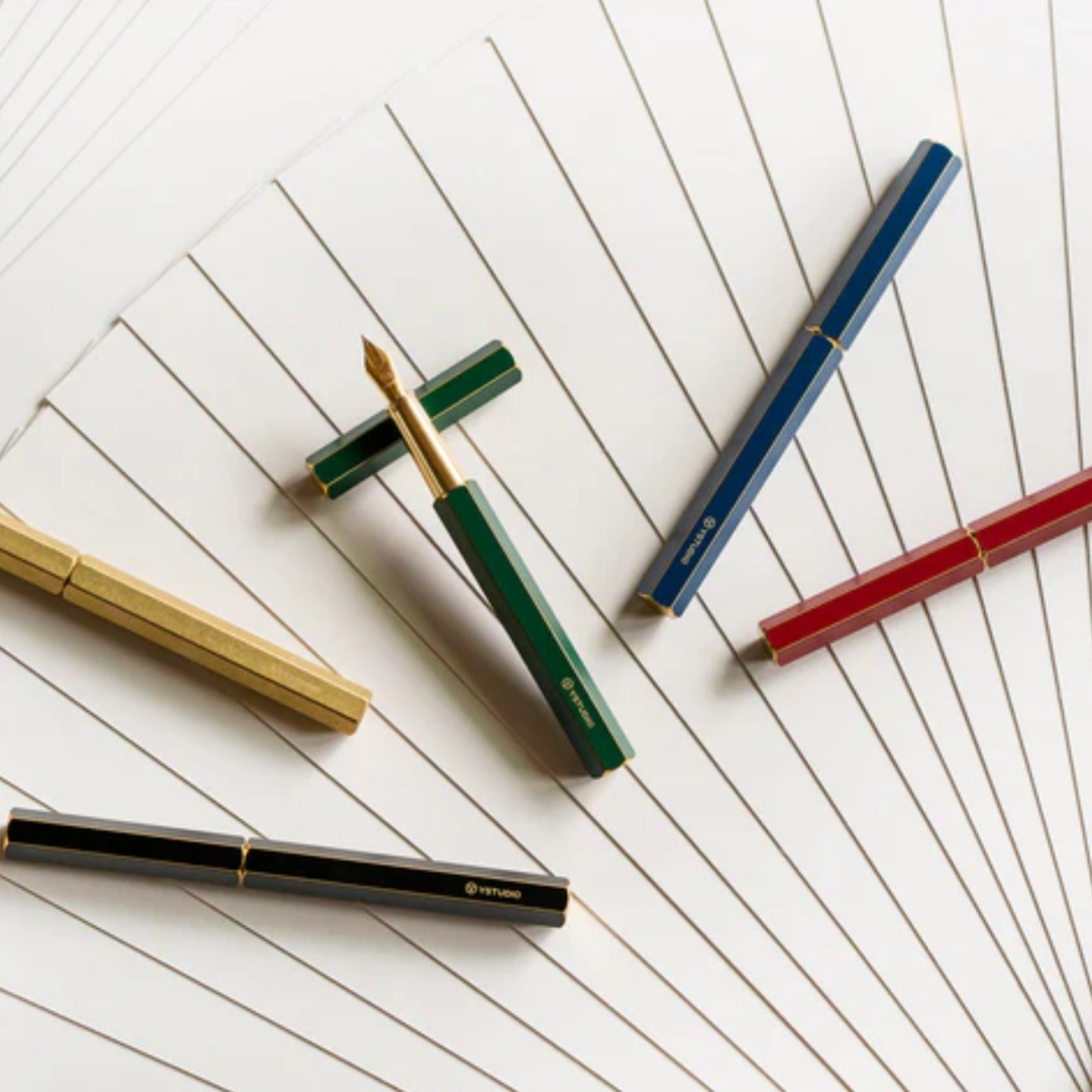 YStudio Classic Revolve Fountain Pen - Green