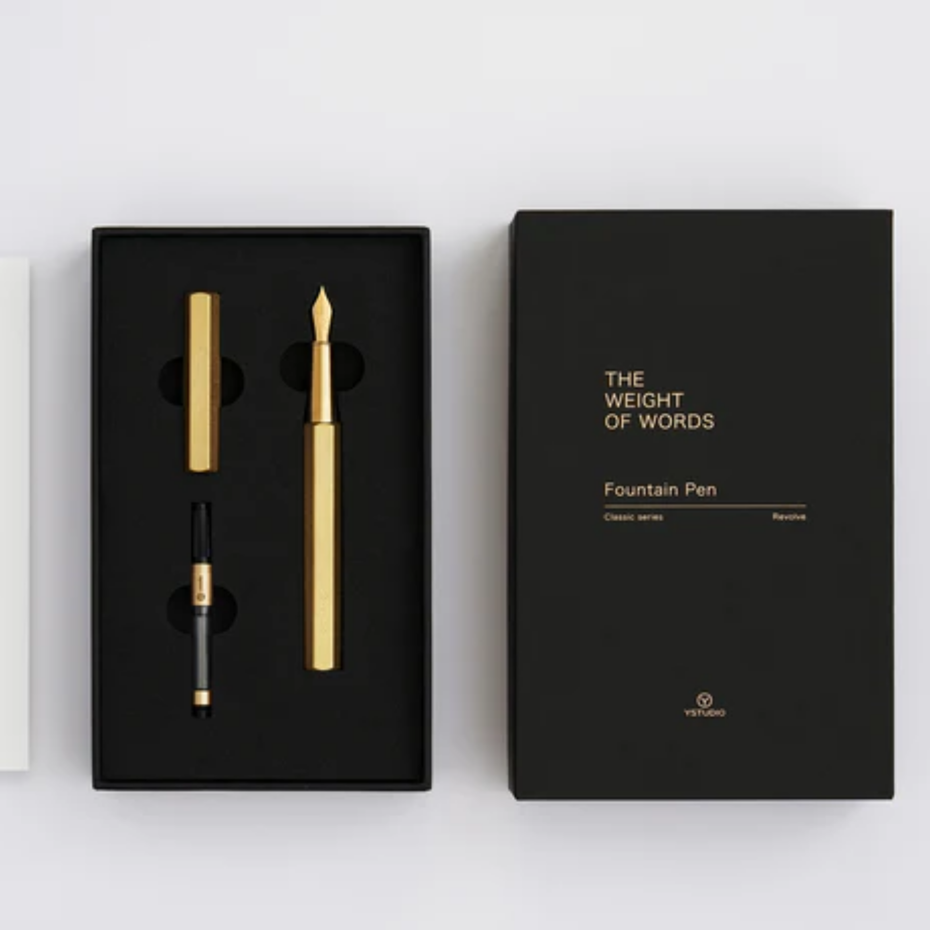 YStudio Classic Revolve Fountain Pen - Brass