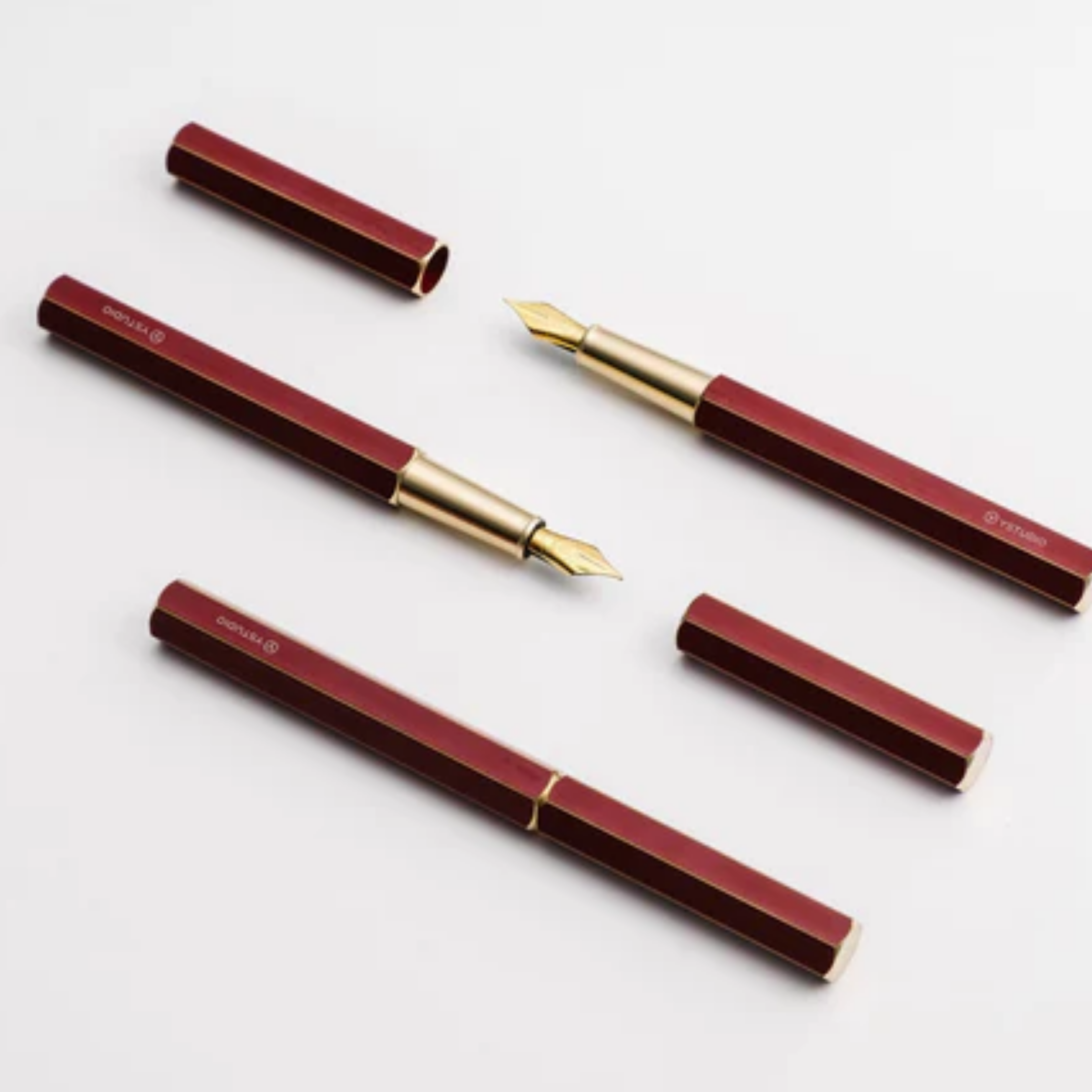 YStudio Classic Revolve Fountain Pen - Red