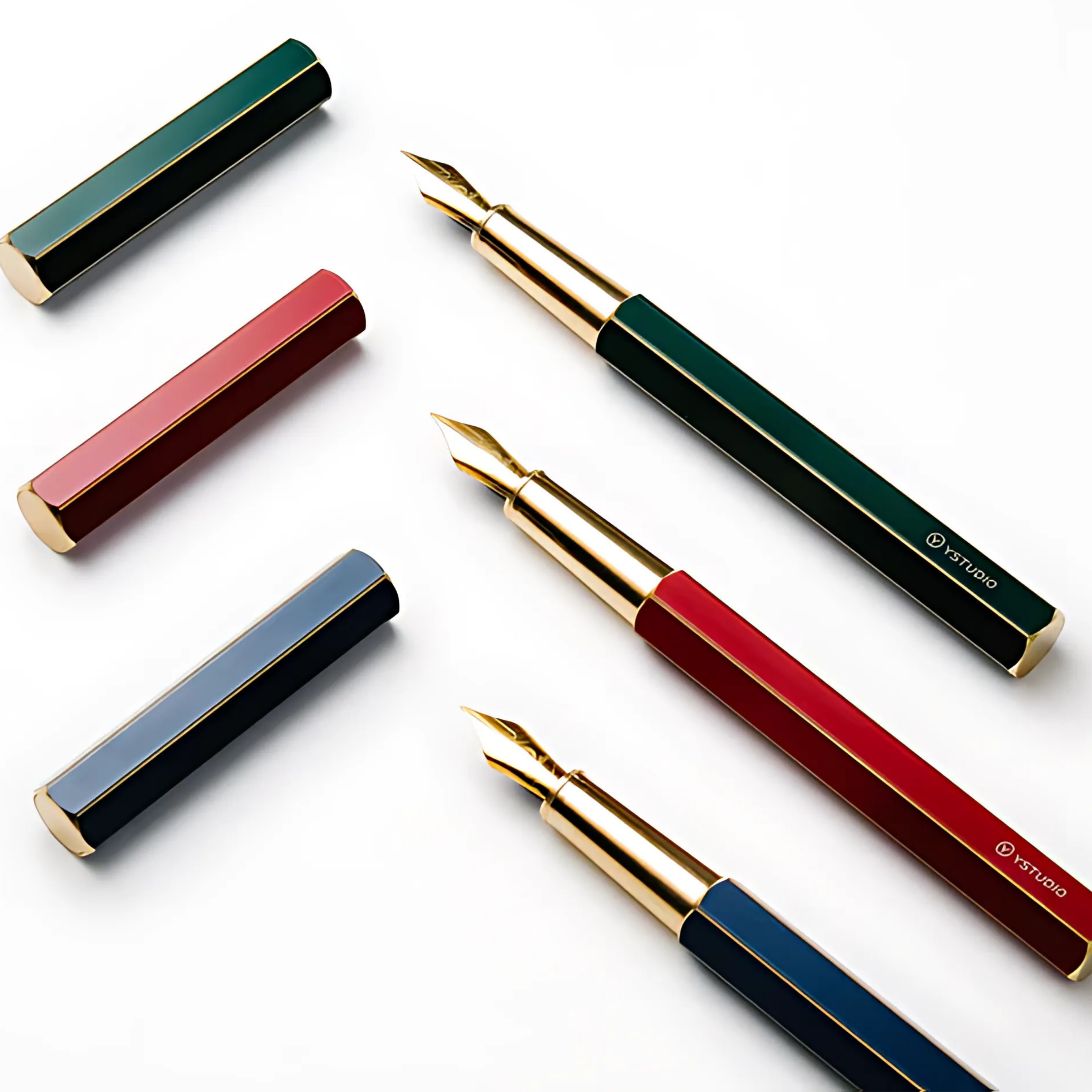 YStudio Classic Revolve Fountain Pen - Red