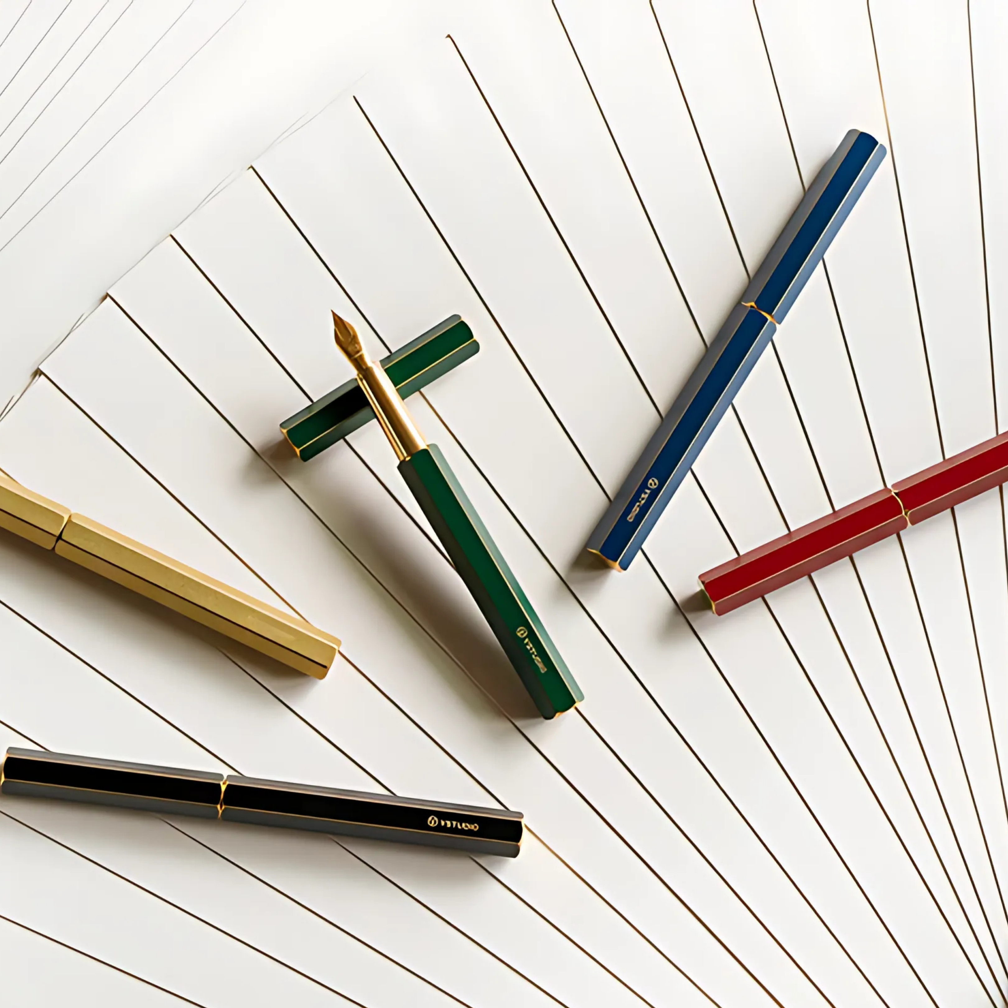YStudio Classic Revolve Fountain Pen - Red