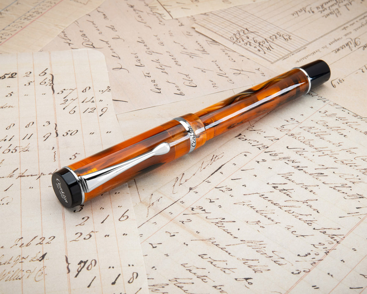 Conklin Duragraph Amber Fountain Pen