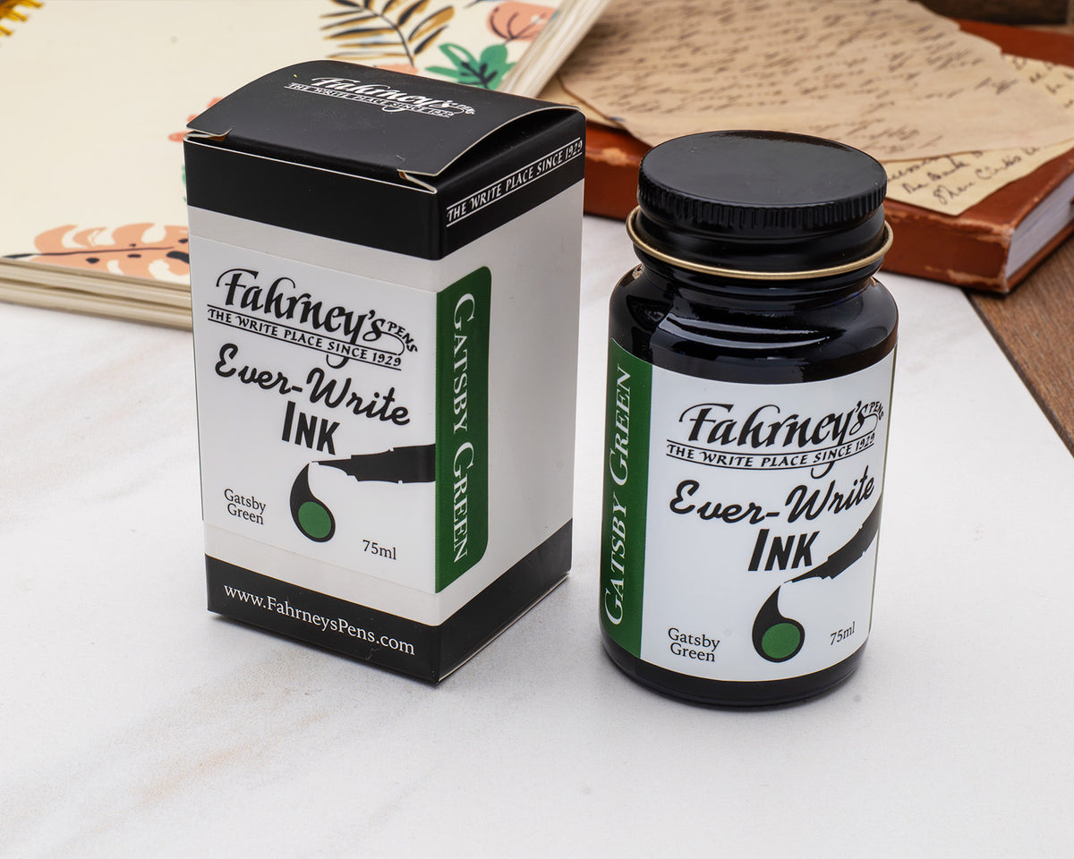 Fahrney's Ever Write 75ml Bottle Ink - Gatsby Green