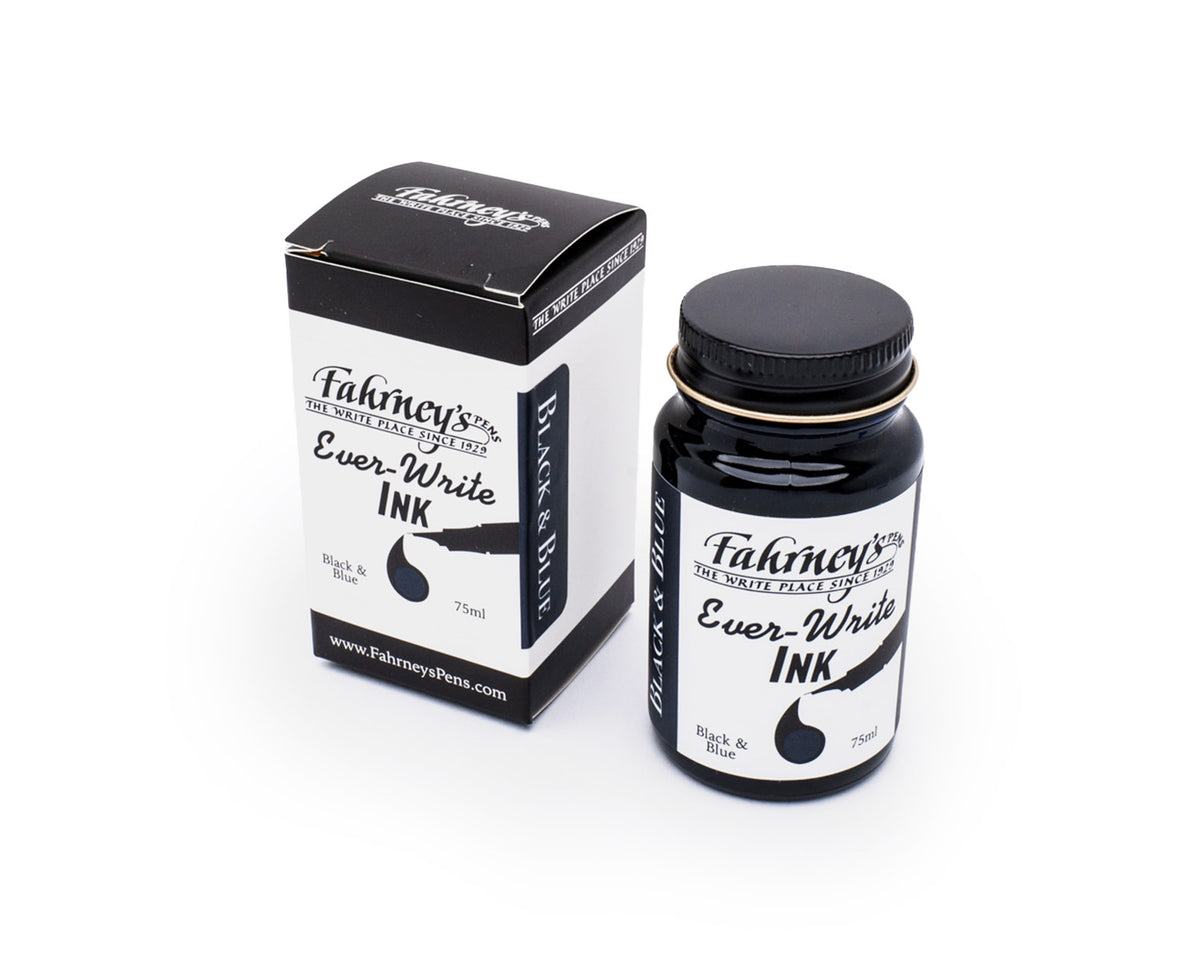 Fahrney's Ever Write 75ml Bottle Ink - Blue Black