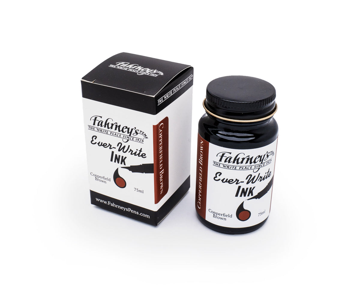 Fahrney's Ever Write 75ml Bottle Ink - Copperfield Brown