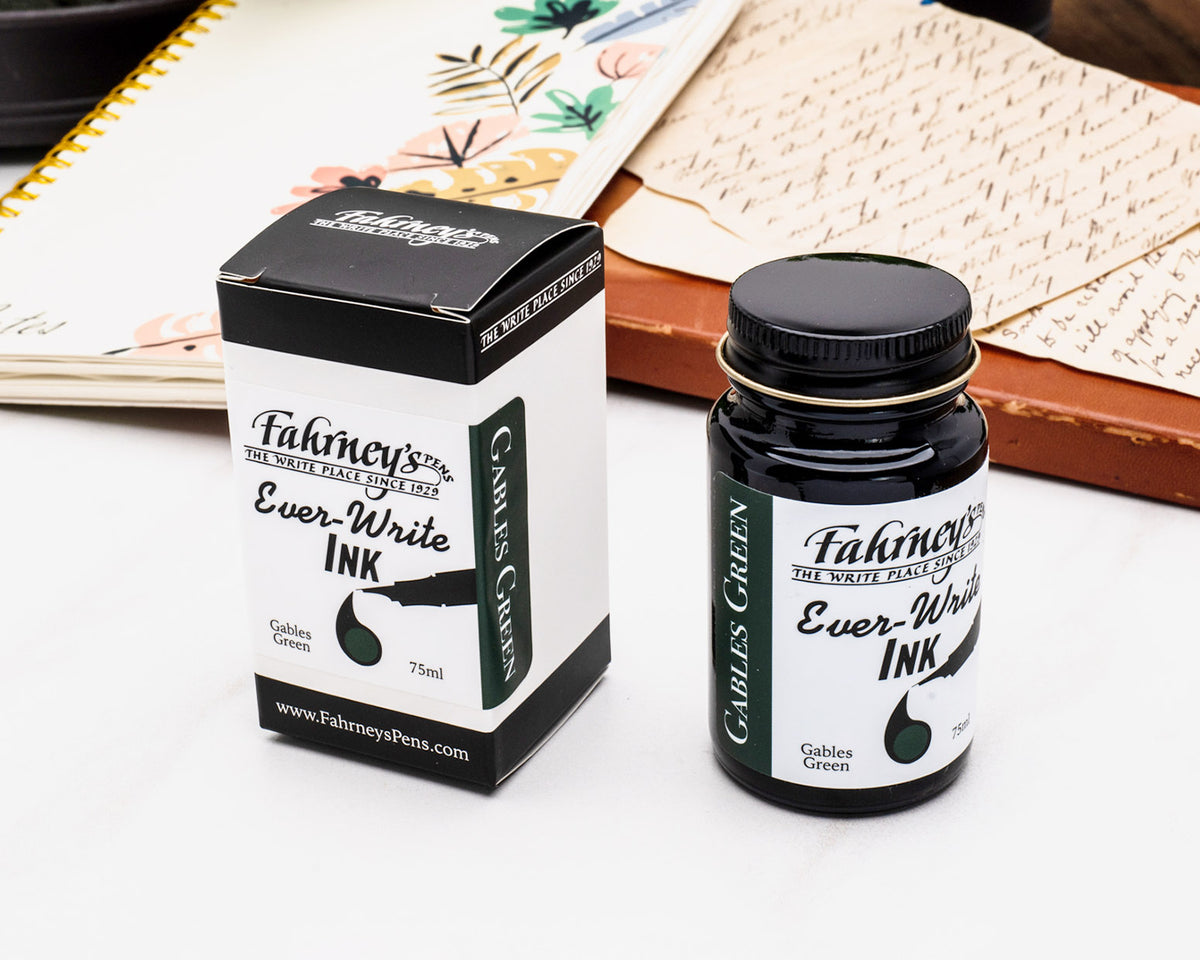 Fahrney's Ever Write 75ml Bottle Ink - Gables Green