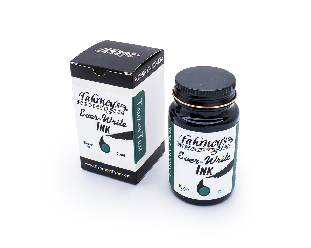 Fahrney's Ever Write 75ml Bottle Ink - Tarzan Teal