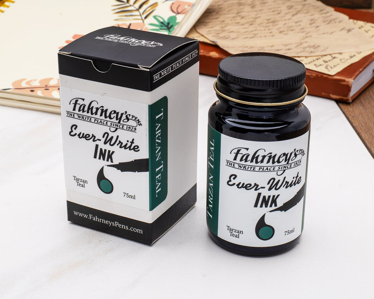 Fahrney's Ever Write 75ml Bottle Ink - Tarzan Teal