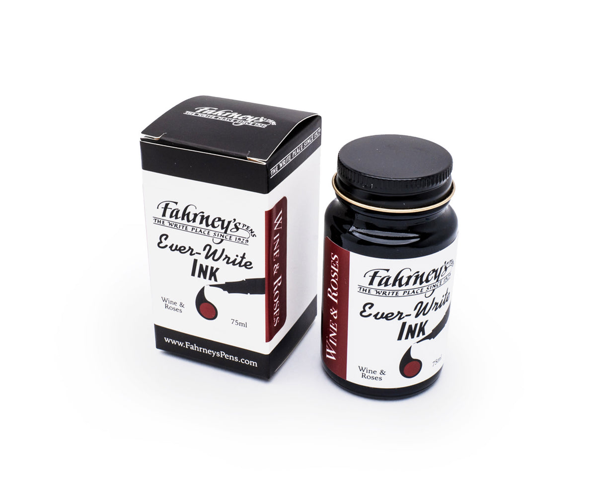 Fahrney's Ever Write 75ml Bottle Ink - Wine & Rose