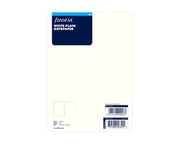 Filofax A5 White Plain Notepaper Refill Sheets