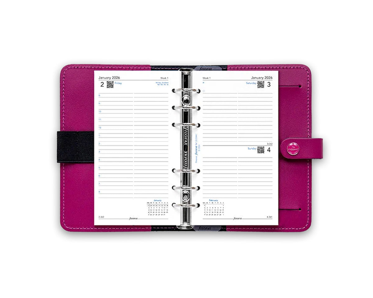 Filofax Personal One Day On A Page 2026 with Appointments Refill