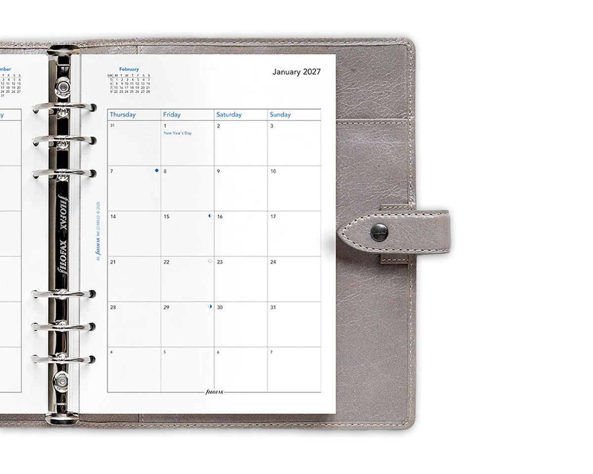 Filofax A5 Month On Two Pages 2027 Refill
