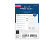 Filofax Pocket Week on One Page with Notes 2027 Multilanguage Refill